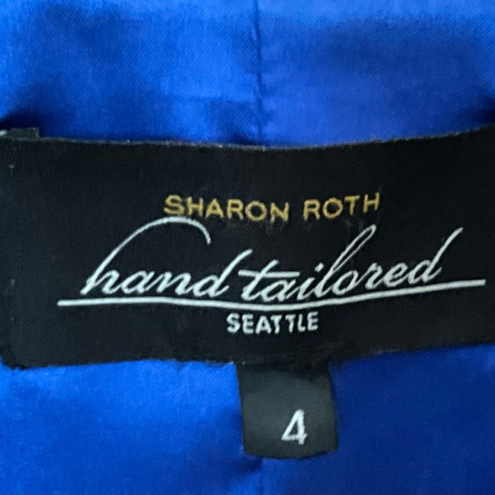SHARON ROTH LEATHER JACKET. Hand tailored - Picture 6 of 10